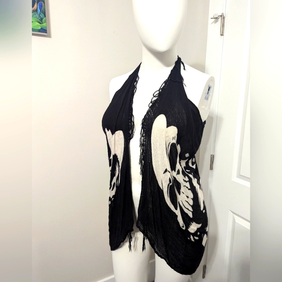 Harry Potter Death Eaters - Dark Mark Scarf Vest - Universal Studios - Picture 1 of 3